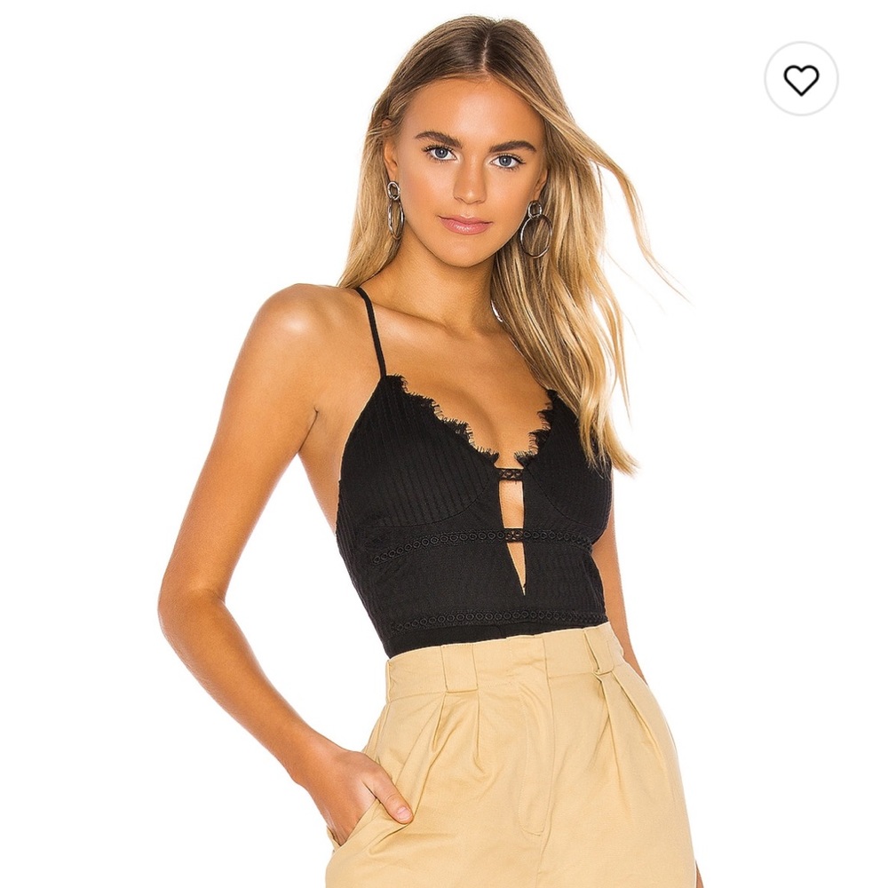 superdown black lace bodysuit